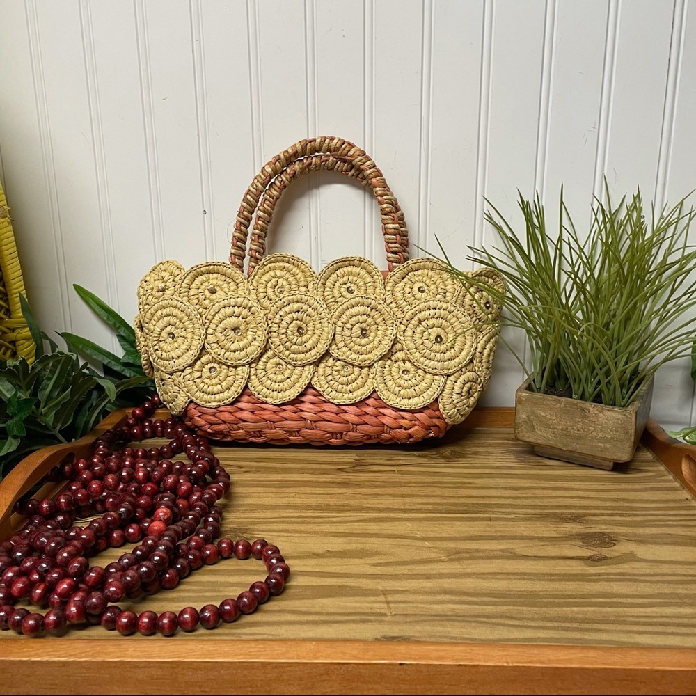 Vintage Corn Husk Handbag View 2